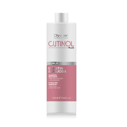 CUTINOL PLUS CURLY SHAMPOO - Elasztin & Jojoba - hidratáló sampon göndör hajra 1000ml