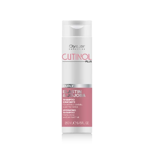 CUTINOL PLUS CURLY SHAMPOO - Elasztin & Jojoba - hidratáló sampon göndör hajra 250ml