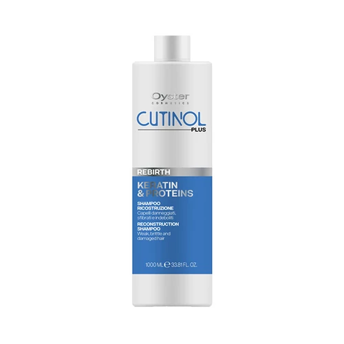 CUTINOL PLUS REBIRTH SHAMPOO - Keratin & Protein Complex újjáépítő sampon roncsolt, töredezett hajra 1000ml