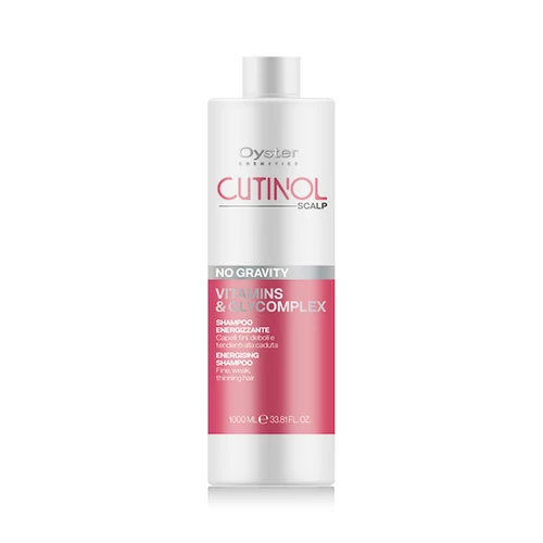 CUTINOL SCALP NO GRAVITY SHAMPOO - Vitamins & Glycomplex- hajhullás elleni sampon elvékonyodott, gyenge és ritkuló hajra 1000ml 