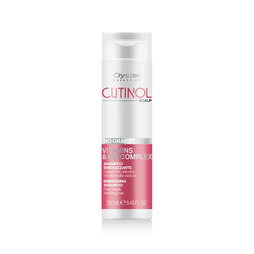 CUTINOL SCALP NO GRAVITY SHAMPOO - Vitamins & Glycomplex- hajhullás elleni sampon elvékonyodott, gyenge és ritkuló hajra 250ml 