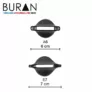 Kép 6/6 - Ceriotti Buran 3800 Ceramic & Tourmaline hajszárító 2200W szürke