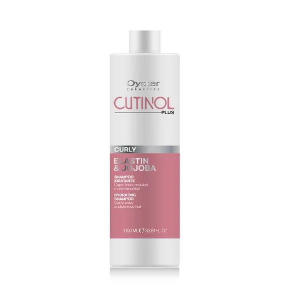 CUTINOL PLUS CURLY SHAMPOO - Elasztin & Jojoba - hidratáló sampon göndör hajra 1000ml