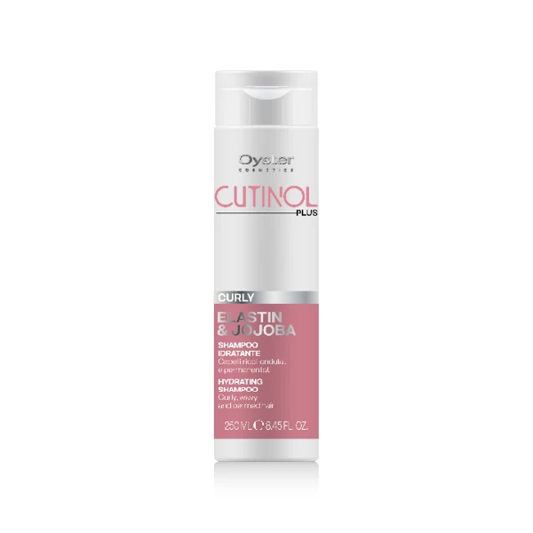 CUTINOL PLUS CURLY SHAMPOO - Elasztin & Jojoba - hidratáló sampon göndör hajra 250ml