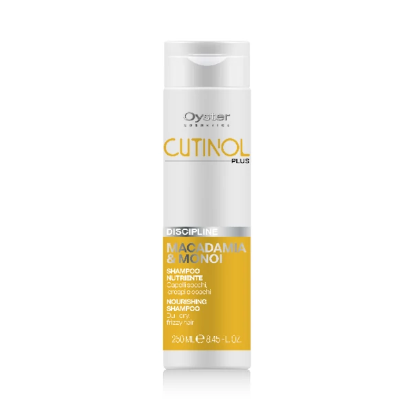 CUTINOL PLUS DISCIPLINE SHAMPOO - Makadámia & Monoi olaj - fegyelmező sampon egyenes hajra 250ml