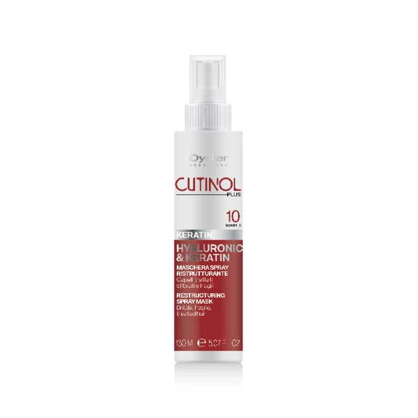 CUTINOL PLUS KERATIN ALL IN ONE MASK SPRAY - Hialuron & Keratin gyenge, törékeny, vegykezelt hajra 150ml
