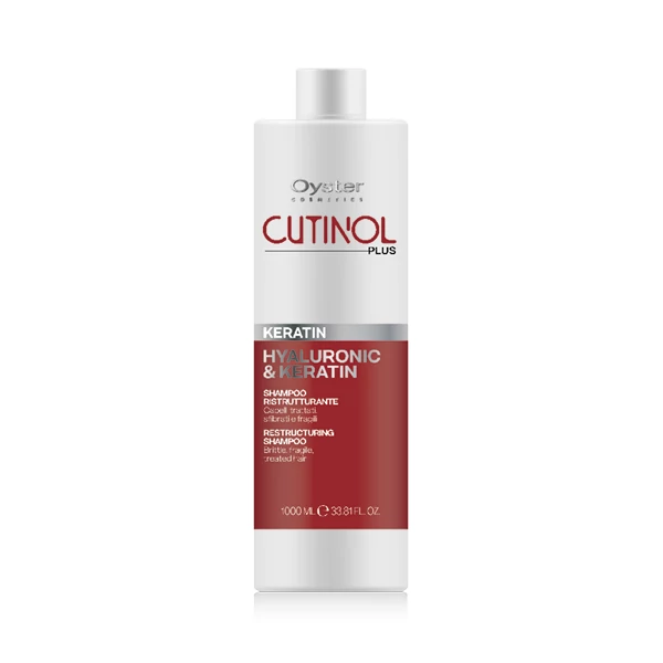 CUTINOL PLUS KERATIN SHAMPOO - Hialuron & Keratin gyenge, törékeny, vegykezelt hajra 1000ml