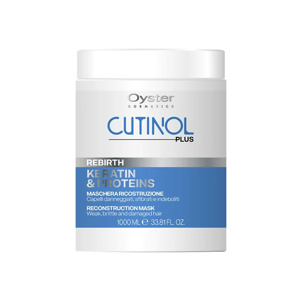 CUTINOL PLUS REBIRTH MASK - Keratin & Protein Complex újjáépítő maszk roncsolt, töredezett hajra 1000ml
